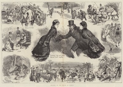 Schaatsen in de maand maart door Harry Furniss
